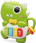 Бебешко Пиано Динозавърче с Дрънкалка със Светлина и Звук 20×17×5 см